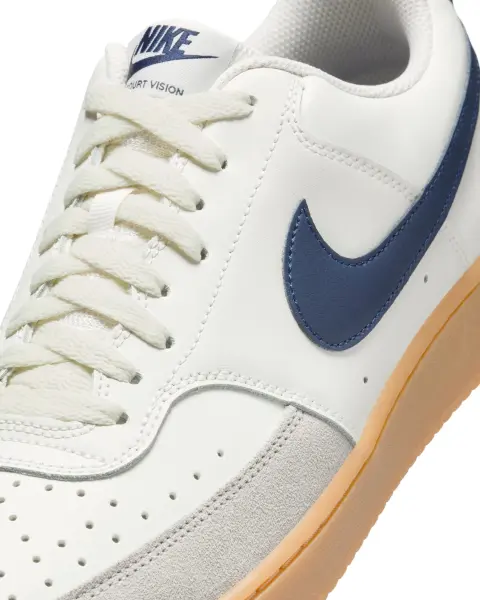 Кроссовки Nike COURT VISION LOW молочно-темно-синие HF1068-133