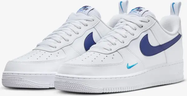 Кроссовки Nike AIR FORCE 1 '07 бело-темно-синие HF3836-100