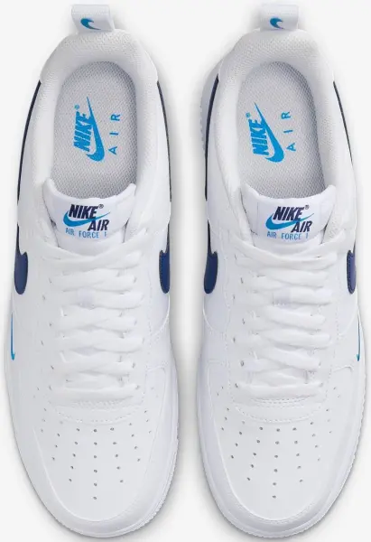 Кроссовки Nike AIR FORCE 1 '07 бело-темно-синие HF3836-100