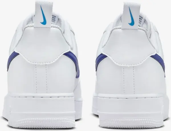 Кроссовки Nike AIR FORCE 1 '07 бело-темно-синие HF3836-100