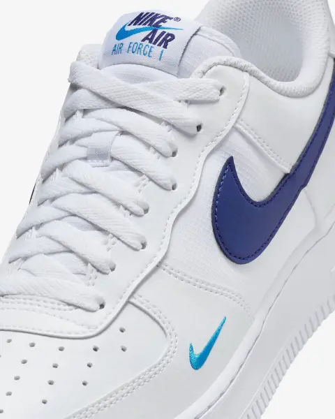 Кроссовки Nike AIR FORCE 1 '07 бело-темно-синие HF3836-100