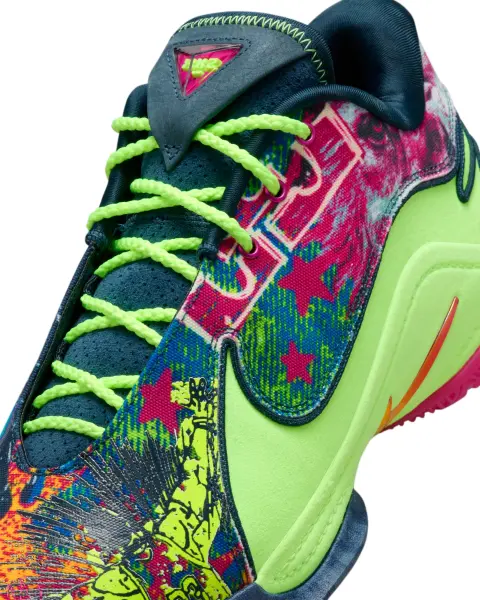 Кроссовки баскетбольные Nike LEBRON XXII BW сине-розово-салатовые HV8451-400