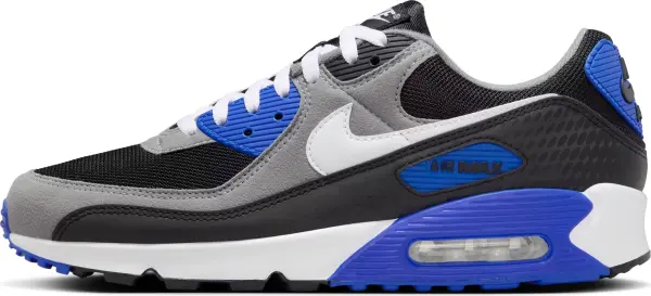 Кроссовки Nike AIR MAX 90 серо-черно-синие IB7672-001