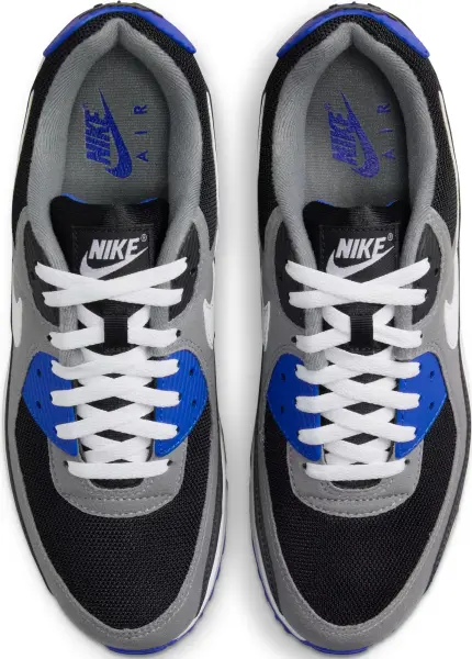 Кроссовки Nike AIR MAX 90 серо-черно-синие IB7672-001