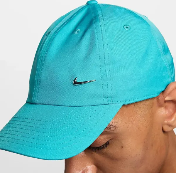 Кепка Nike DRI-FIT CLUB UNSTRUCTURED METAL SWOOSH блакитна FB5372-345