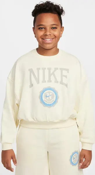 Свитшот подростковый Nike SPORTSWEAR CLUB FRENCH TERRY кремовый HJ3373-113