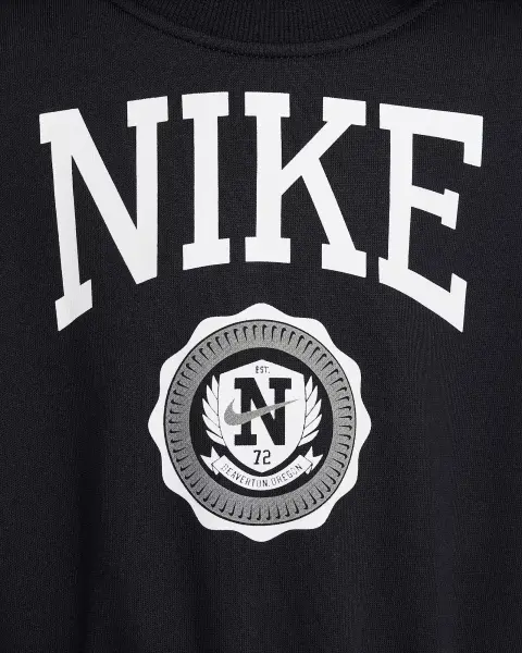 Світшот підлітковий Nike SPORTSWEAR CLUB FRENCH TERRY чорний HJ3373-010
