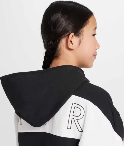 Спортивний костюм підлітковий Nike AIR FLEECE чорно-білий HV1219-010__HF8811-010
