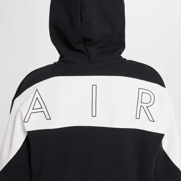 Спортивний костюм підлітковий Nike AIR FLEECE чорно-білий HV1219-010__HF8811-010