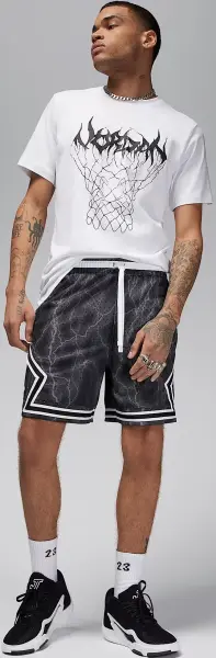 Футболка Nike JORDAN SPORT DRI-FIT біло-чорна FN5974-100