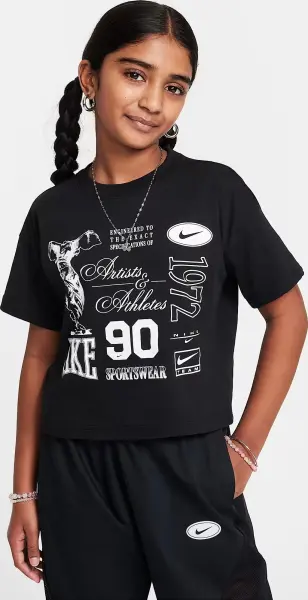 Футболка підліткова Nike SPORTSWEAR DANCE чорна HM6306-010