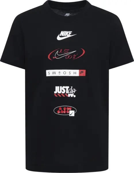 Футболка підліткова Nike SPORTSWEAR LOGOS чорна HM5662-010