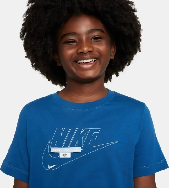 Футболка подростковая Nike SPORTSWEAR TEECLUB SPECIALTY синяя FN9608-476