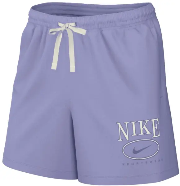 Шорти жіночі Nike SPORTSWEAR CLUB FLEECE MID-RISE 4" GRAPHIC фіолетові HJ1282-533