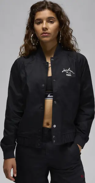 Куртка жіноча Nike AIR JORDAN VARSITY JACKET чорна FN5786-010