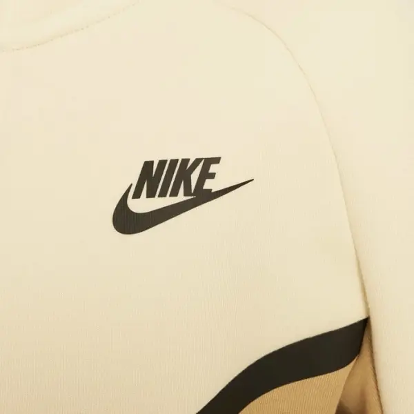 Толстовка подростковая Nike SPORTSWEAR TECH FLEECE кремово-бежевая HV5867-297