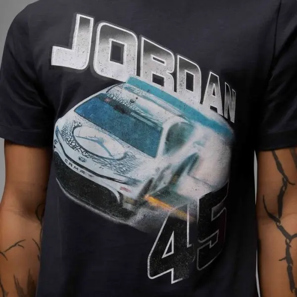 Футболка Nike JORDAN BRAND NASCAR 45 черная IB7351-045