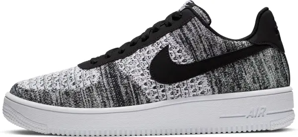Кросівки Nike AIR FORCE 1 FLYKNIT 2.0 чорно-білий меланж AV3042-001
