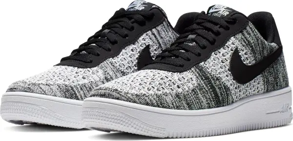 Кросівки Nike AIR FORCE 1 FLYKNIT 2.0 чорно-білий меланж AV3042-001