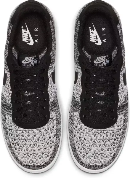 Кросівки Nike AIR FORCE 1 FLYKNIT 2.0 чорно-білий меланж AV3042-001