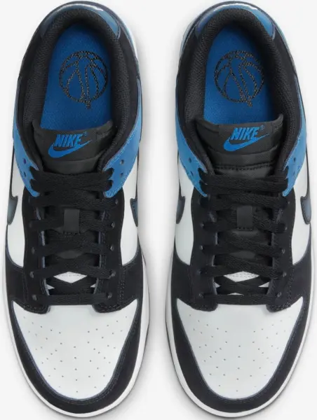 Кроссовки Nike DUNK LOW RETRO NAS черно-бело-синие FD6923-100