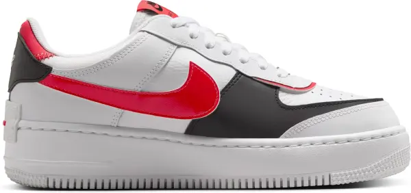 Кросівки жіночі Nike AIR FORCE 1 SHADOW біло-червоно-чорні DZ1847-112