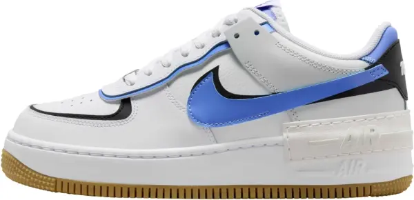 Кроссовки женские Nike AIR FORCE 1 SHADOW бело-фиолетово-черные DZ1847-109