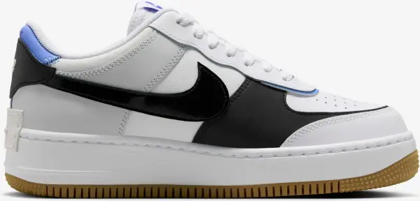 Кроссовки женские Nike AIR FORCE 1 SHADOW бело-фиолетово-черные DZ1847-109