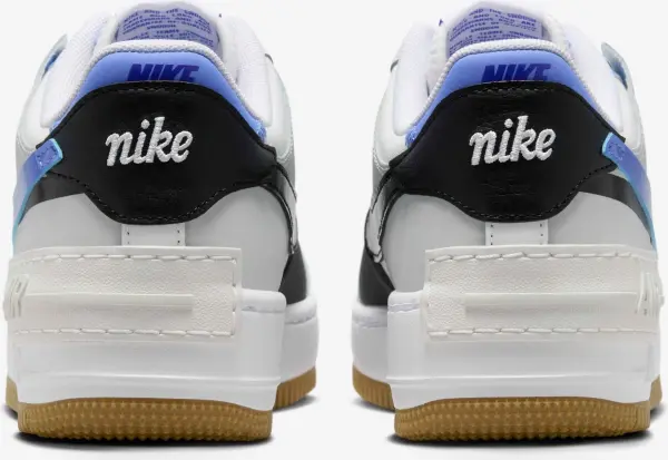 Кроссовки женские Nike AIR FORCE 1 SHADOW бело-фиолетово-черные DZ1847-109