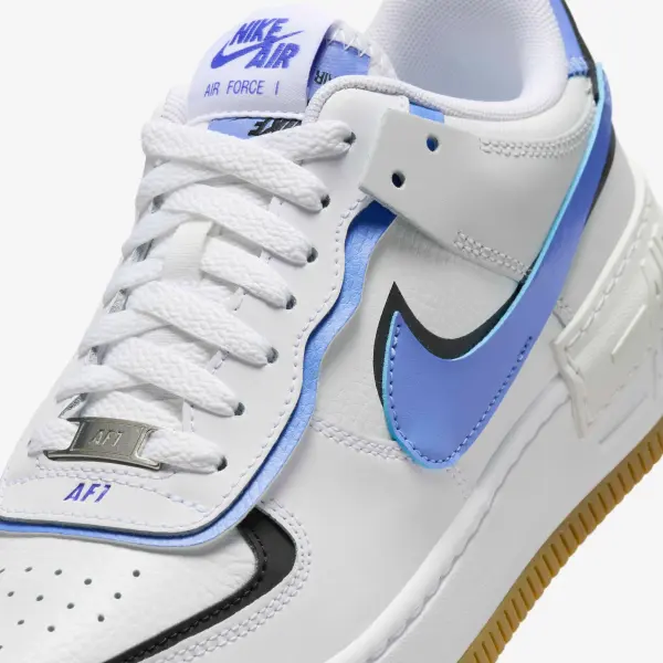 Кроссовки женские Nike AIR FORCE 1 SHADOW бело-фиолетово-черные DZ1847-109