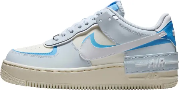 Кросівки жіночі Nike AIR FORCE 1 SHADOW блакитно-кремові DZ1847-400