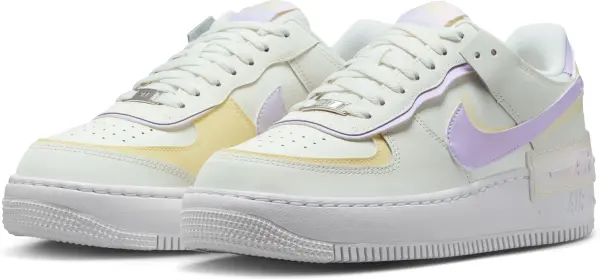 Кроссовки женские Nike AIR FORCE 1 SHADOW кремово-желто-сиреневые DZ1847-113