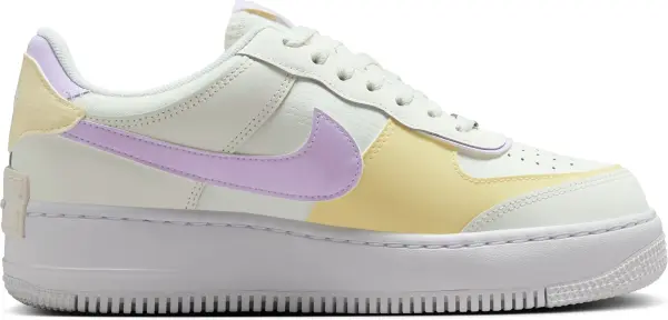 Кроссовки женские Nike AIR FORCE 1 SHADOW кремово-желто-сиреневые DZ1847-113