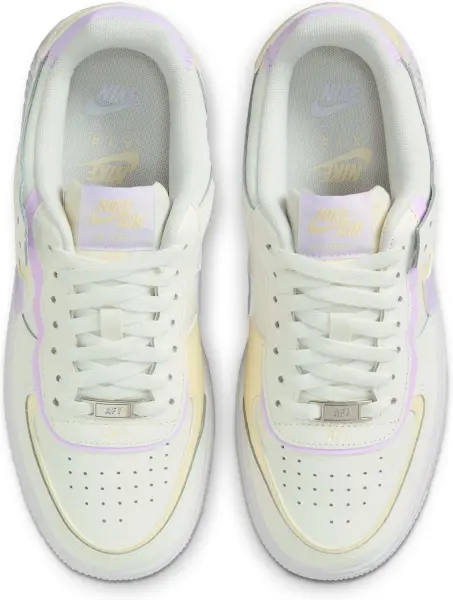 Кроссовки женские Nike AIR FORCE 1 SHADOW кремово-желто-сиреневые DZ1847-113