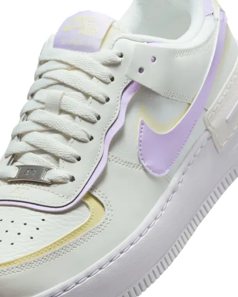 Кроссовки женские Nike AIR FORCE 1 SHADOW кремово-желто-сиреневые DZ1847-113