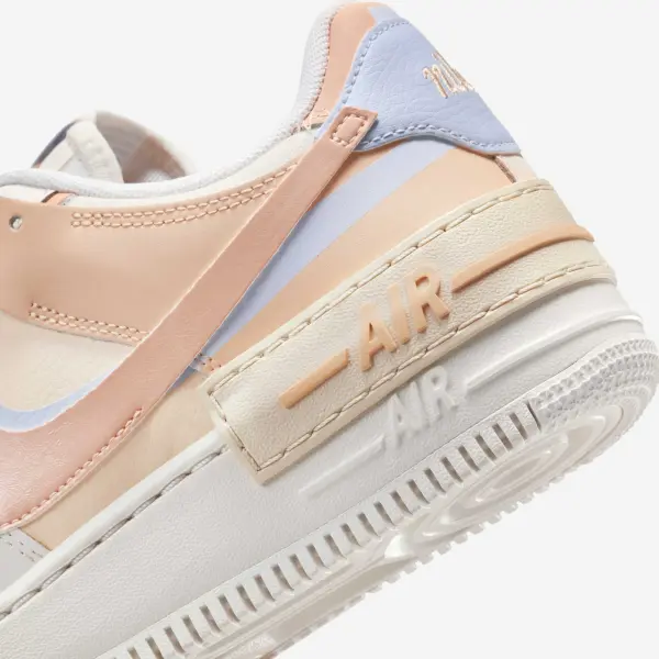 Кроссовки женские Nike AIR FORCE 1 SHADOW кремово-персиково-фиолетовые DZ1847-114