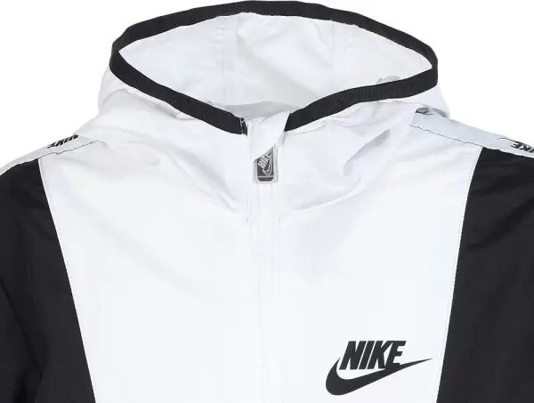 Вітровка дитяча Nike COLOR BLOCK WINDBREAKER біло-сіро-чорна 86M790-023