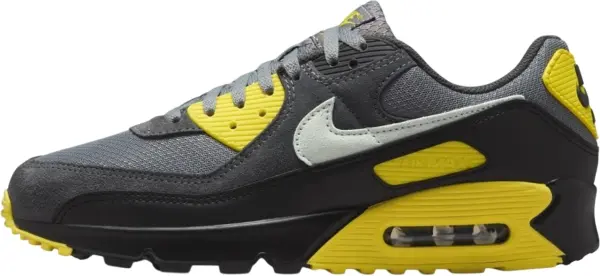 Кроссовки Nike AIR MAX 90 темно-серо-желтые DM0029-016