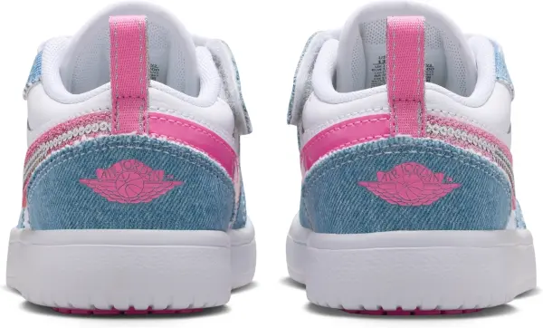 Кросівки дитячі Nike AIR JORDAN 1 LOW ALT SE (PS) блакитно-біло-рожеві HQ2003-400