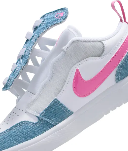 Кросівки дитячі Nike AIR JORDAN 1 LOW ALT SE (PS) блакитно-біло-рожеві HQ2003-400