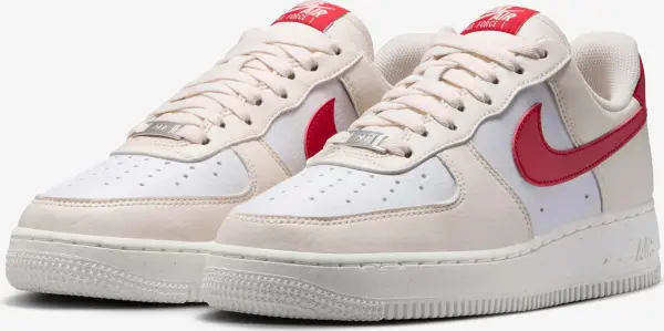 Кросівки жіночі Nike AIR FORCE 1 '07 NEXT NATURE кремово-біло-червоні DC9486-109