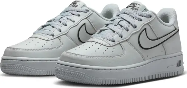 Кроссовки подростковые Nike AIR FORCE 1 (GS) светло-серые IF6158-077
