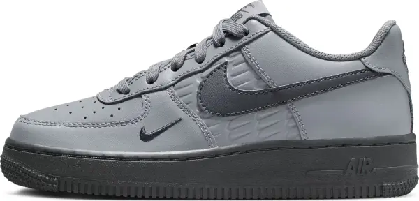 Кросівки підліткові Nike AIR FORCE 1 (GS) сіро-чорні IH4475-025