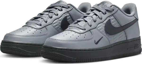 Кросівки підліткові Nike AIR FORCE 1 (GS) сіро-чорні IH4475-025