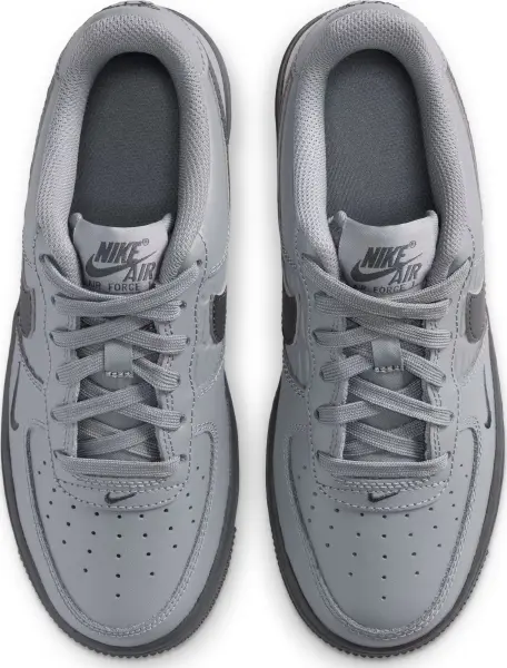 Кросівки підліткові Nike AIR FORCE 1 (GS) сіро-чорні IH4475-025