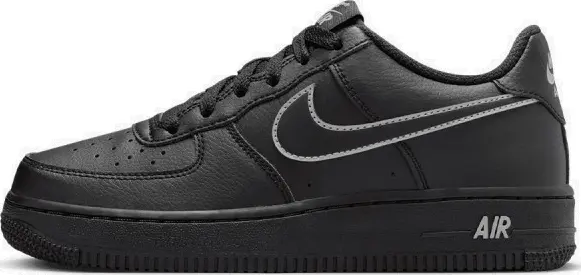 Кросівки підліткові Nike AIR FORCE 1 (GS) чорно-сірі IF6158-010