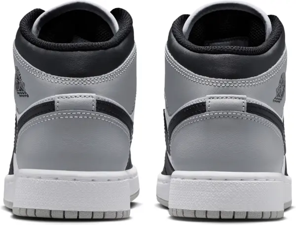 Кроссовки подростковые Nike AIR JORDAN 1 MID (GS) бело-черно-серые DQ8423-101