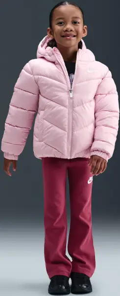 Куртка детская Nike SPORTSWEAR ALL DAY PLAY PUFFER светло-розовая 36N074-A9Y