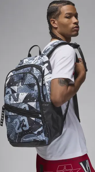 Рюкзак Nike JORDAN AIR PATROL BACKPACK дымчато-голубо-серо-черный MA0924-F69