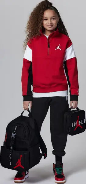 Рюкзак підлітковий Nike AIR JORDAN LUNCH BACKPACK чорно-червоний 9A0775-023